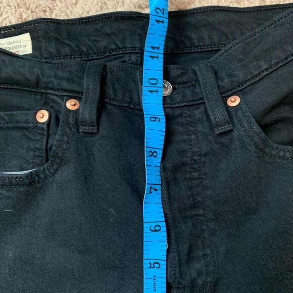 Levi’s 501 Straight Leg Black Denim Jeans 25” - Picture 7 of 8